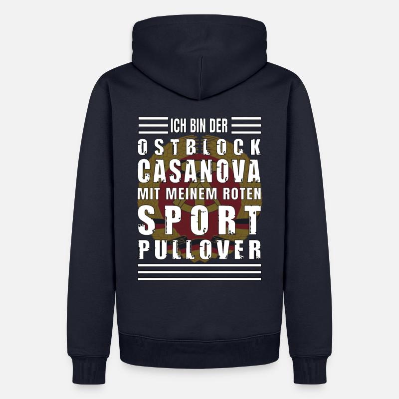 Ostblock Casanova Sport Pullover - Männer Premium Bio Hoodie - Navy