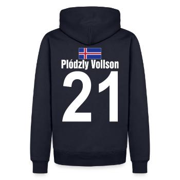 Lustiges Vatertag Island Sauf Trikot Mallorca Fußb - Männer Premium Bio Hoodie - Navy - Hinten - Nico (187cm)