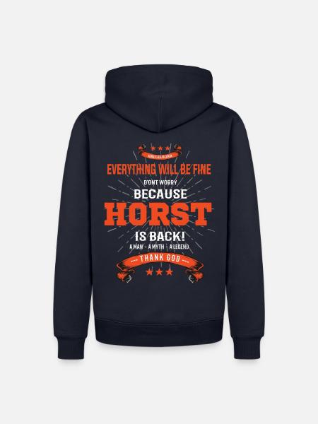 Everything will be fine Horst Is back - Männer Premium Bio Hoodie - Navy