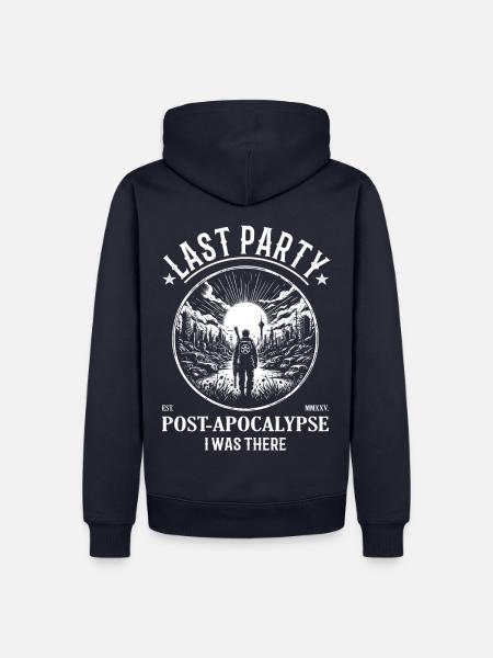 Postapokalypsen Design - Last Party, I Was There - Männer Premium Bio Hoodie - Navy