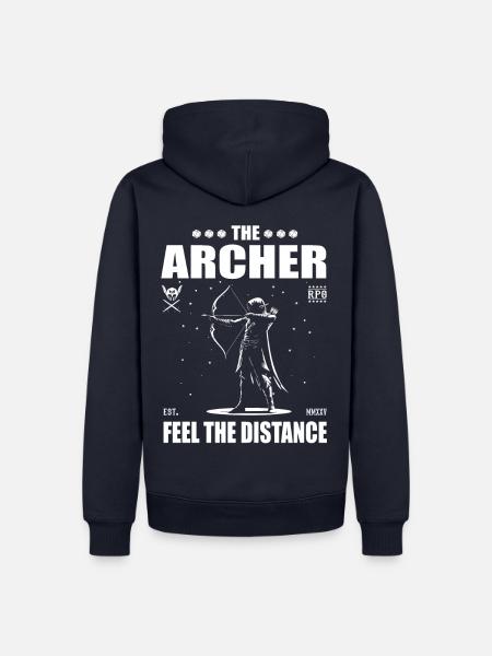 Der Bogenschütze - The Archer, feel the distance - Männer Premium Bio Hoodie - Navy