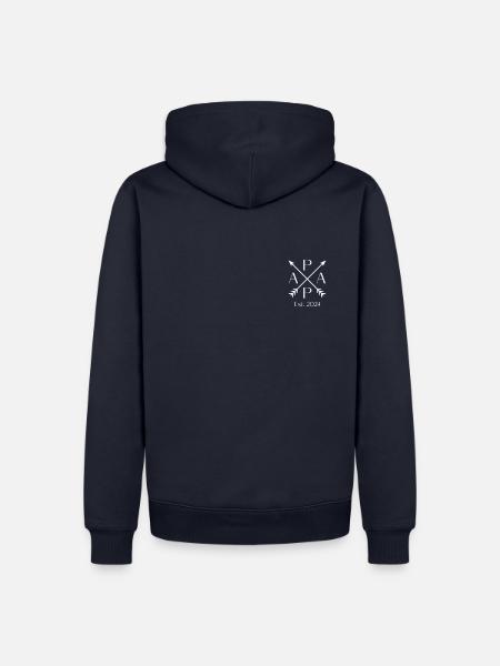 Papa est. 2024, Mama Papa Partnerlook Papa 2024 - Männer Premium Bio Hoodie - Navy