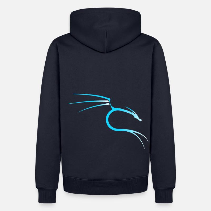 Kali Linux Dragon - Sweat à capuche Premium bio Homme - bleu marine