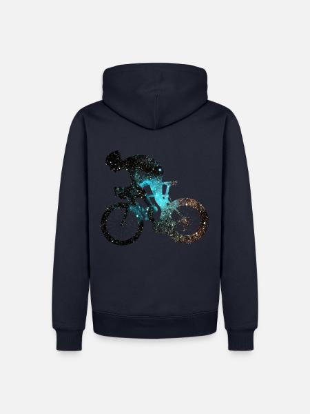 Fahrradfahrer Radfahrer Biker Radeln - Männer Premium Bio Hoodie - Navy