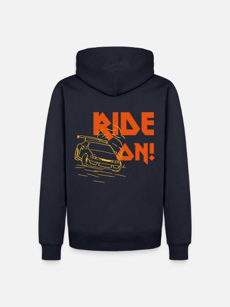 Ride On Tuning Tuned Car Gift Geschenk - Männer Premium Bio Hoodie - Navy