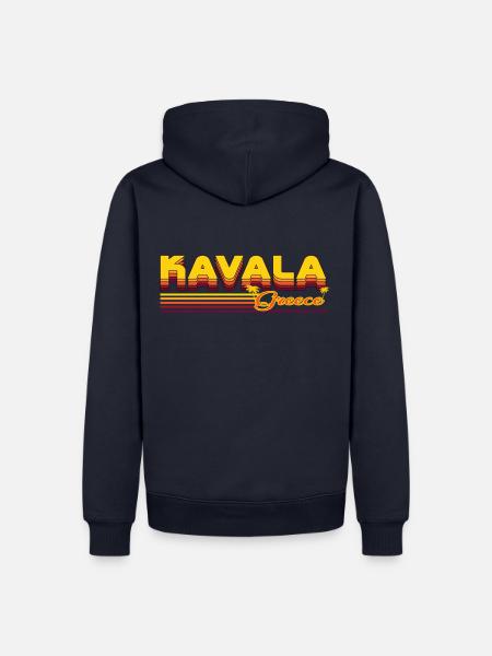 Kavala: Coastal retro design - Men’s Premium Organic Hoodie - navy