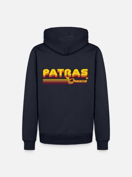 Patras: Mediterranean retro design - Men’s Premium Organic Hoodie - navy