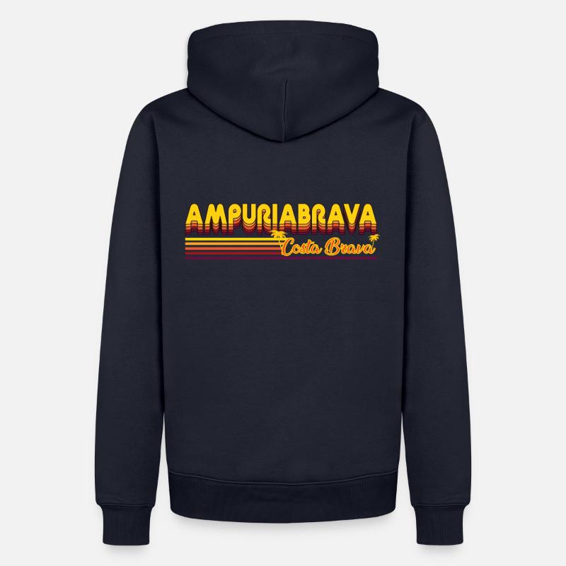 Ampuriabrava oder auch Empuriabrava Design - Männer Premium Bio Hoodie - Navy