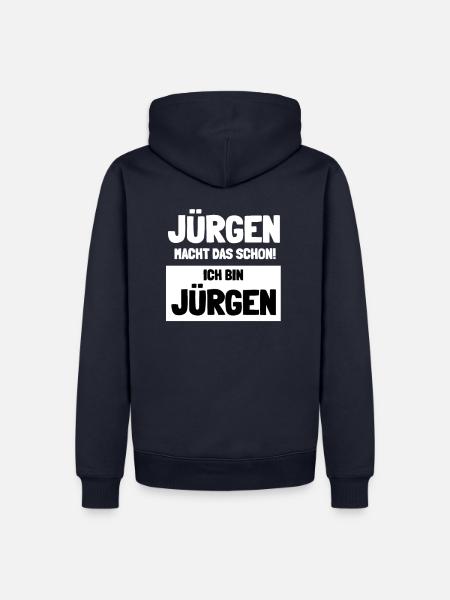 Jürgen macht das schon, ich bin Jürgen! - Männer Premium Bio Hoodie - Navy