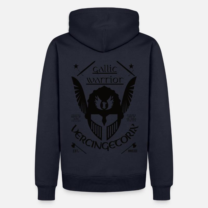 Vercingétorix prince et général de Gaule - Sweat à capuche Premium bio Homme - bleu marine