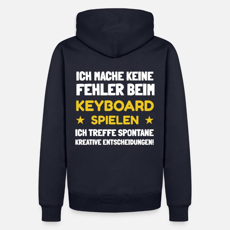 Keyboarder - Männer Premium Bio Hoodie - Navy