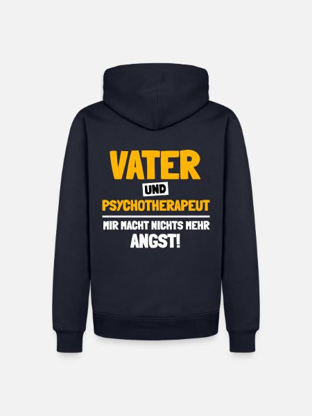 Ich helfe Menschen mit Depressionen - Männer Premium Bio Hoodie - Navy