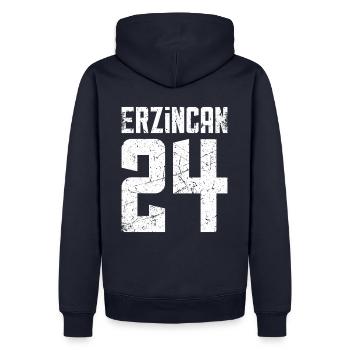 Erzincan 24 Türkei Turkiye Geschenk Urlaub TR Türk - Männer Premium Bio Hoodie - Navy - Hinten - Nico (187cm)