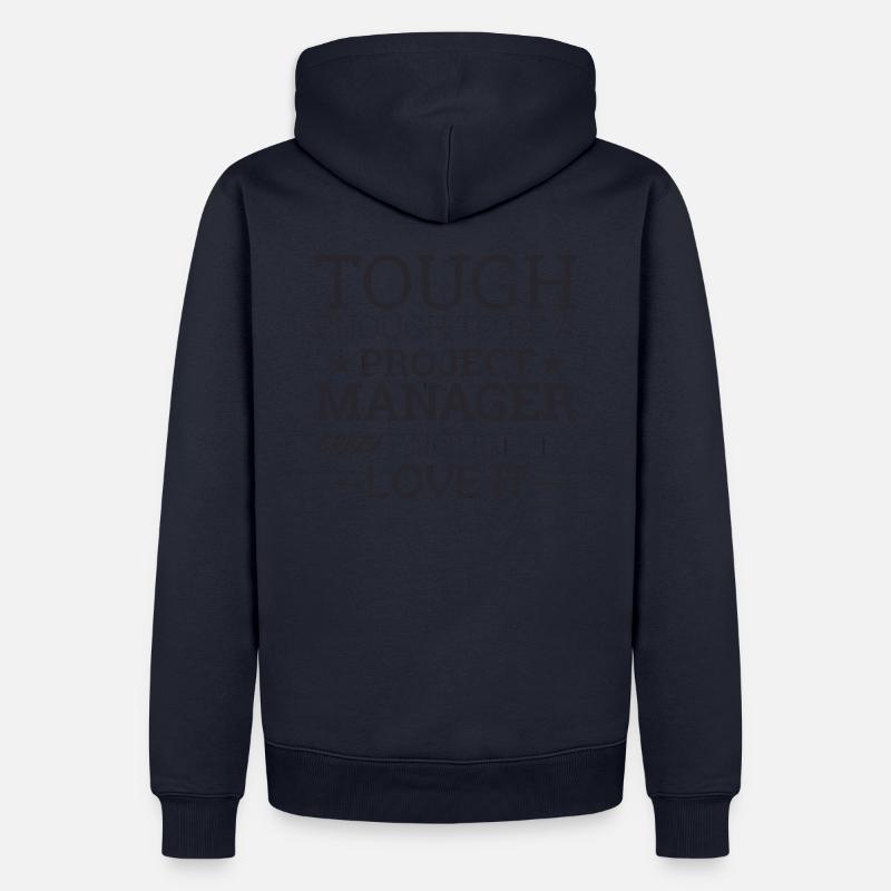"Project Manager Crazy" | "Project Manager" - Männer Premium Bio Hoodie - Navy
