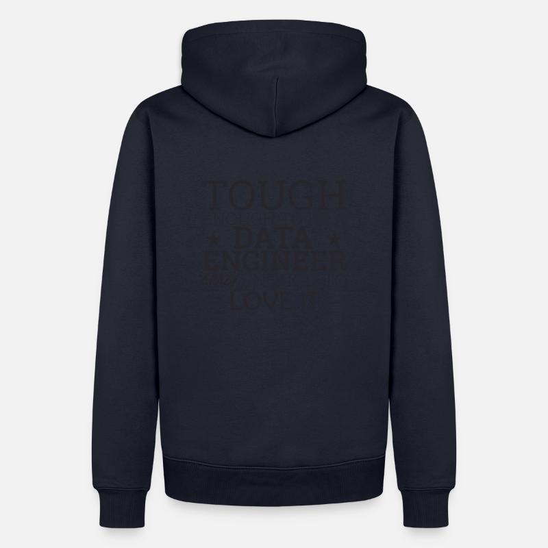 "Data Engineer Crazy | Data Scientist" - Men’s Premium Organic Hoodie - navy