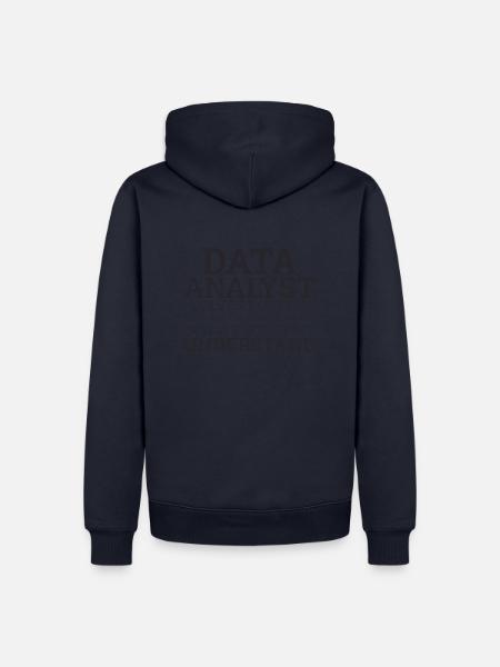 "Data Analyst Solve Problems | Data Scientist" - Männer Premium Bio Hoodie - Navy