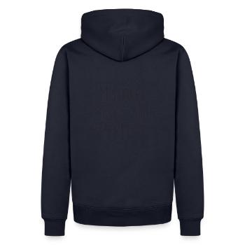 "Product Owner Perfect | "Scrum Master"" - Männer Premium Bio Hoodie - Navy - Hinten - Nico (187cm)