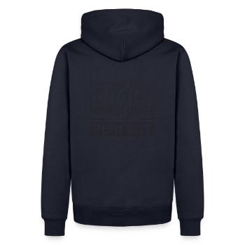 "Product Owner Perfect | "Scrum Master"" - Männer Premium Bio Hoodie - Navy - Hinten - Nico (187cm)