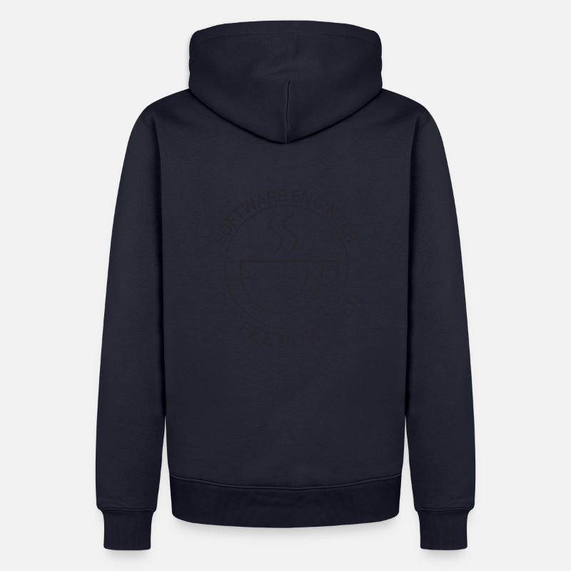 "Software Engineer Coffee | Programming" - Männer Premium Bio Hoodie - Navy