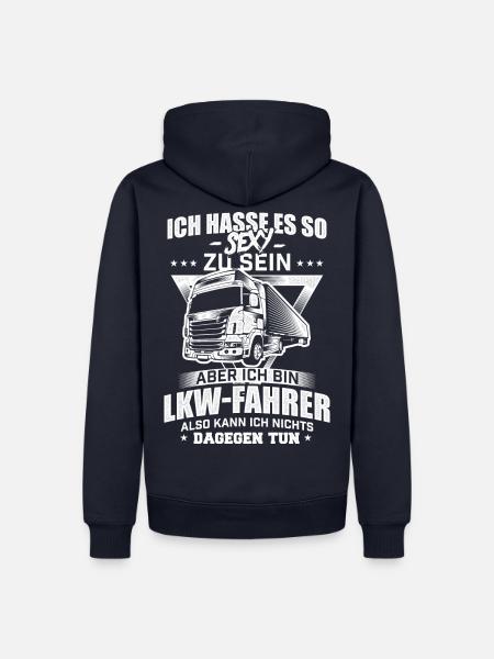 Sexy Fernfahrer LKW - Männer Premium Bio Hoodie - Navy