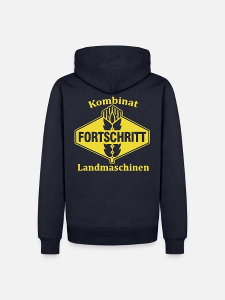 FORTSCHRITT DDR Kombinat Landmaschinen - Männer Premium Bio Hoodie - Navy