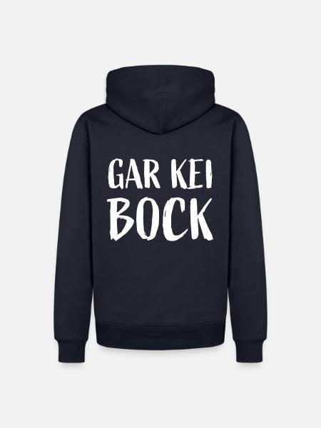 Gar kein Bock Schweizerdeutsch - Männer Premium Bio Hoodie - Navy