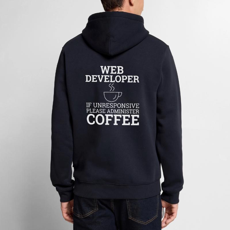 "Web Developer Coffee | Web Developer" Men’s Premium Organic Hoodie