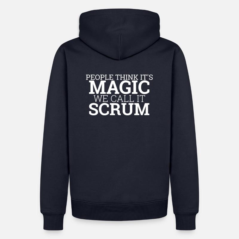 "Scrum Master Magic | "Scrum Master"" - Männer Premium Bio Hoodie - Navy