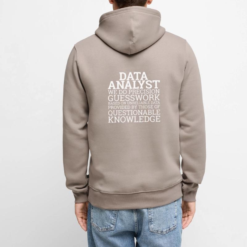 "Data Analyst Guesswork | Data Scientist" Men’s Premium Organic Hoodie