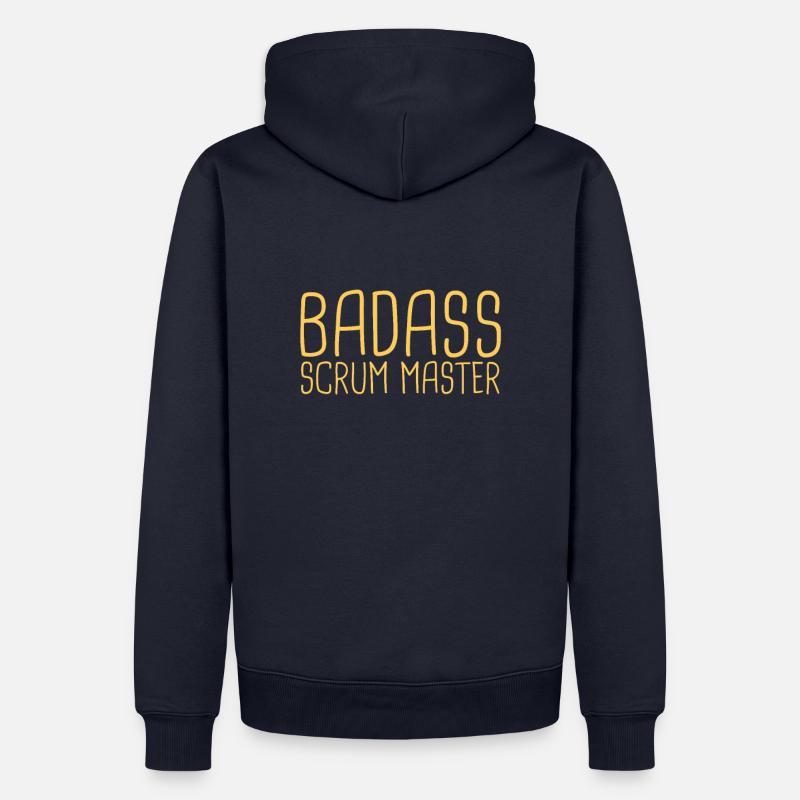 "Scrum Master Badass | "Scrum Master"" - Männer Premium Bio Hoodie - Navy