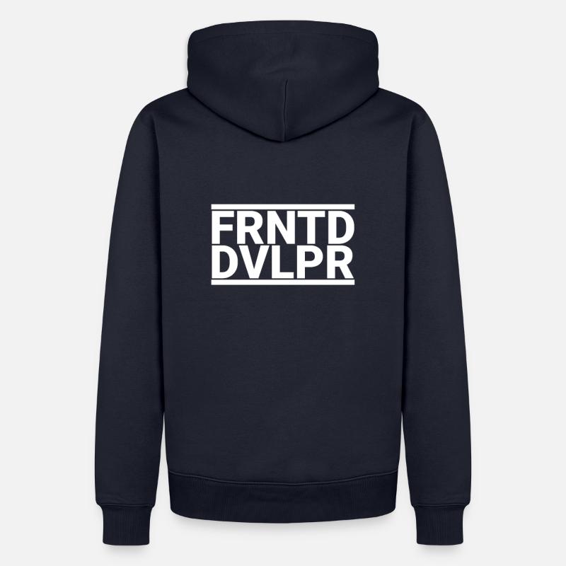« | développeur frontend Programmeur » - Sweat à capuche Premium bio Homme - bleu marine