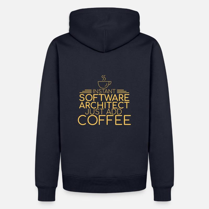"Software Architect Coffee | Software Architektur" - Männer Premium Bio Hoodie - Navy