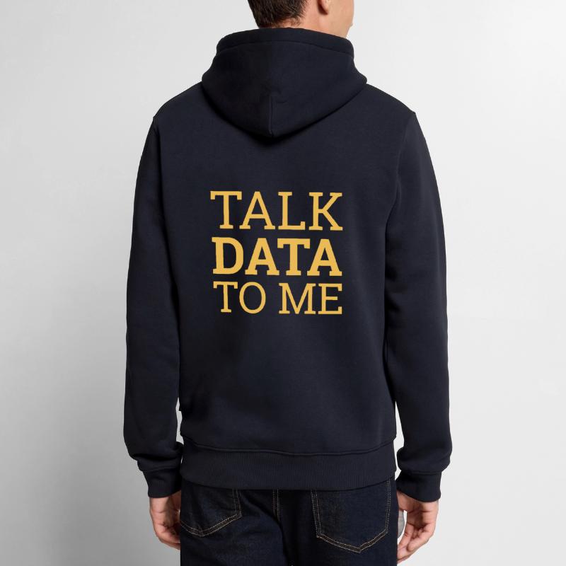 "Talk Data Data Science | Data Science" Männer Premium Bio Hoodie