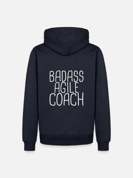 "Agile Coach Badass | Agile" - Männer Premium Bio Hoodie - Navy