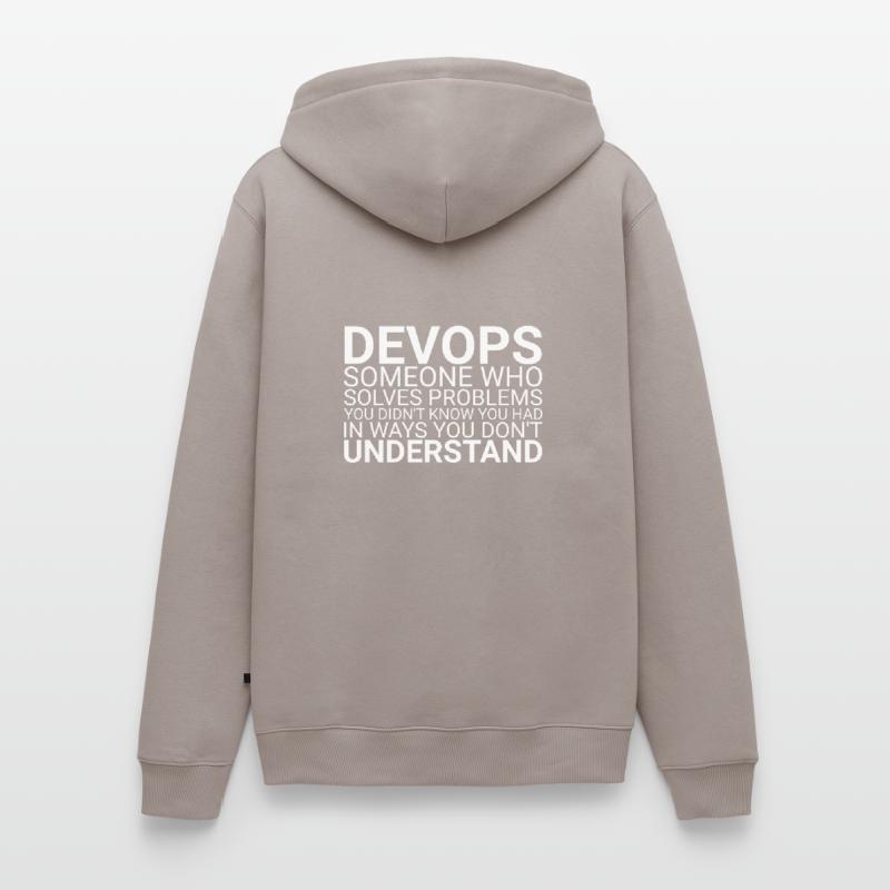 "DevOps Problem | Software Development" Men’s Premium Organic Hoodie