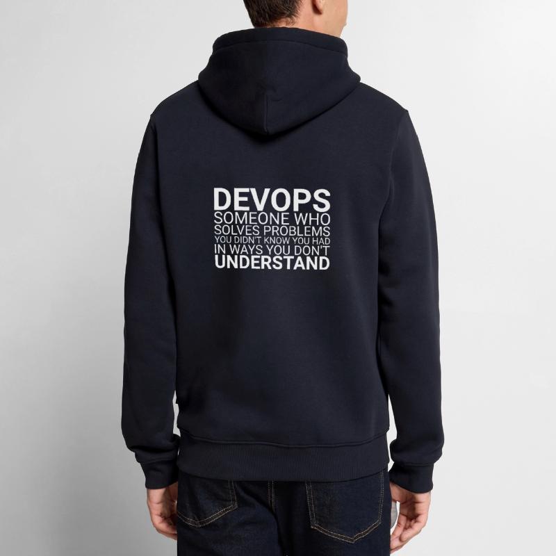 "DevOps Problem | Software Development" Men’s Premium Organic Hoodie