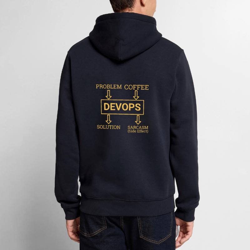 "DevOps Sarcasm | Software Development" Men’s Premium Organic Hoodie