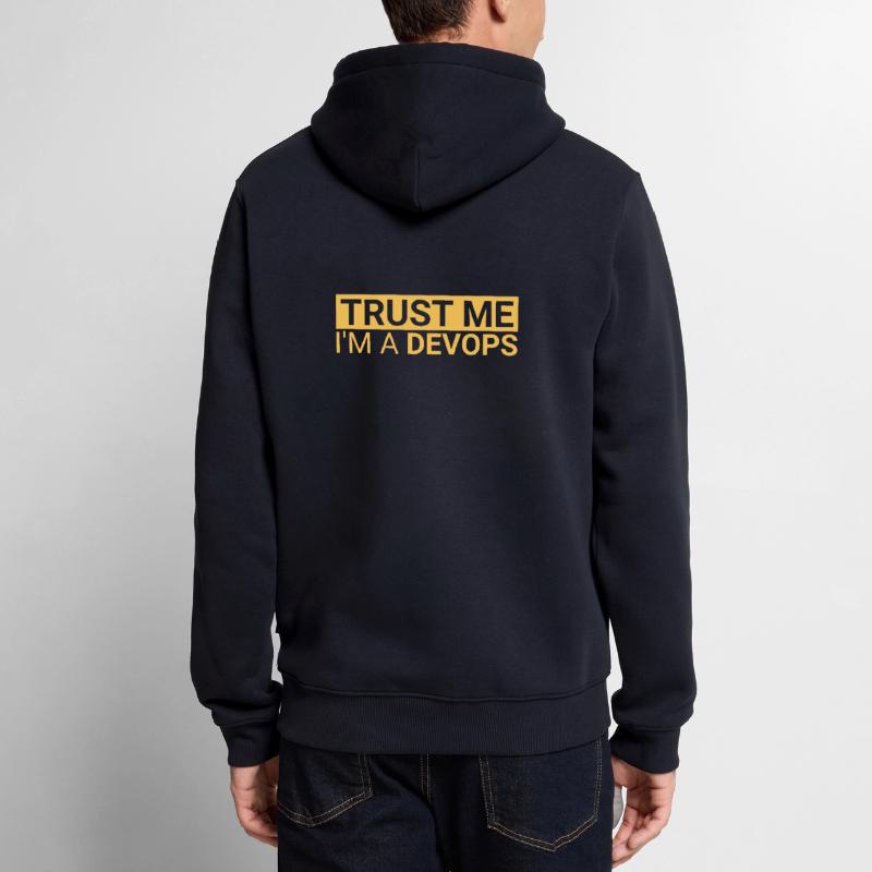 DevOps Trust | Software Development" Men’s Premium Organic Hoodie
