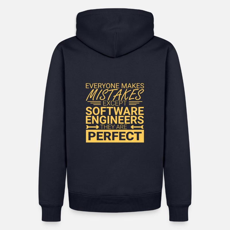 "Software Engineer Perfect | Programming" - Men’s Premium Organic Hoodie - navy