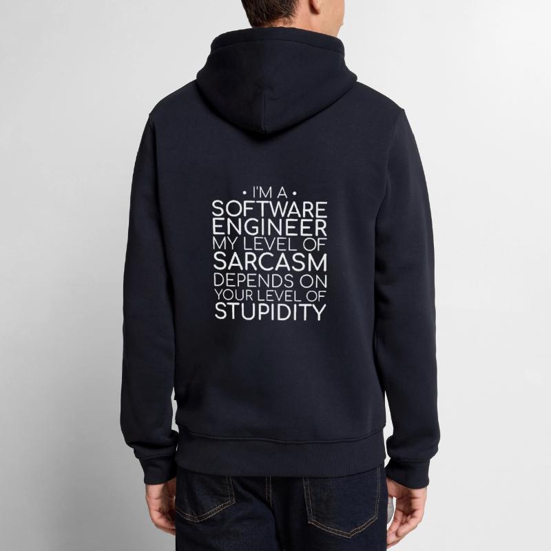 "Software Engineer Sarcasm | Programming" Männer Premium Bio Hoodie