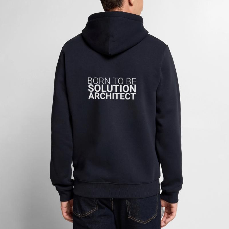 « Architecte de solutions né | Architecture de la solution » Sweat à capuche Premium bio Homme