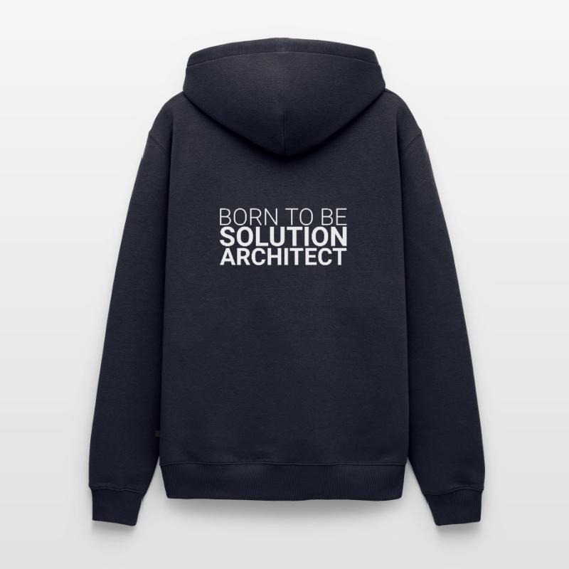 « Architecte de solutions né | Architecture de la solution » Sweat à capuche Premium bio Homme