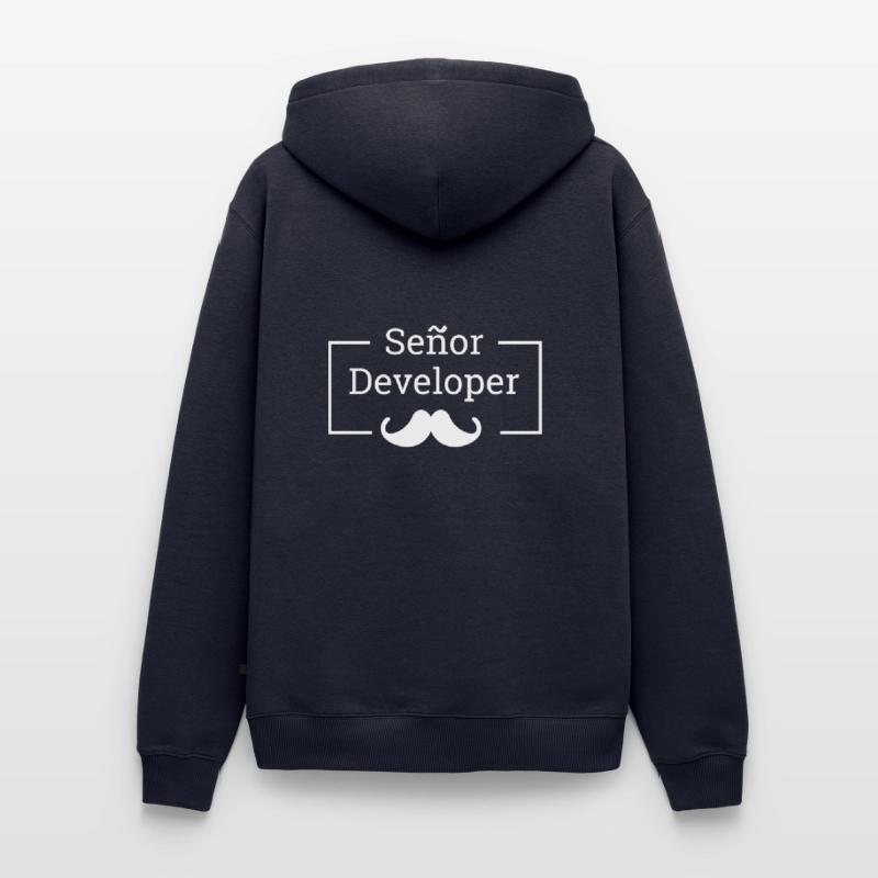 "Senor Developer, Senior Developer" |Programmierer Männer Premium Bio Hoodie
