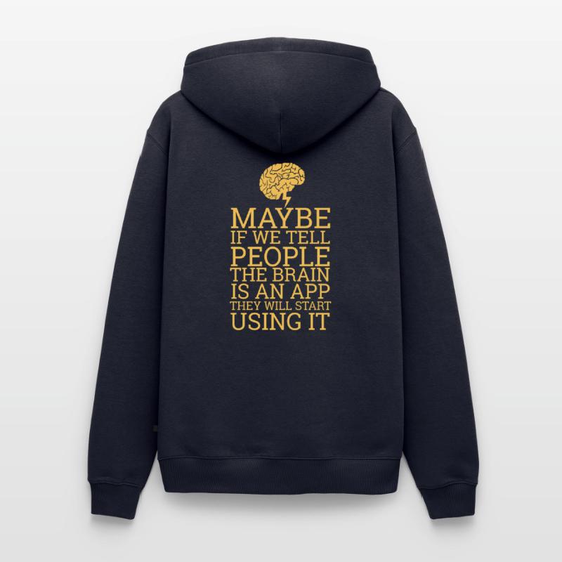 "Brain App" | Computer, Informatik, Programming Männer Premium Bio Hoodie