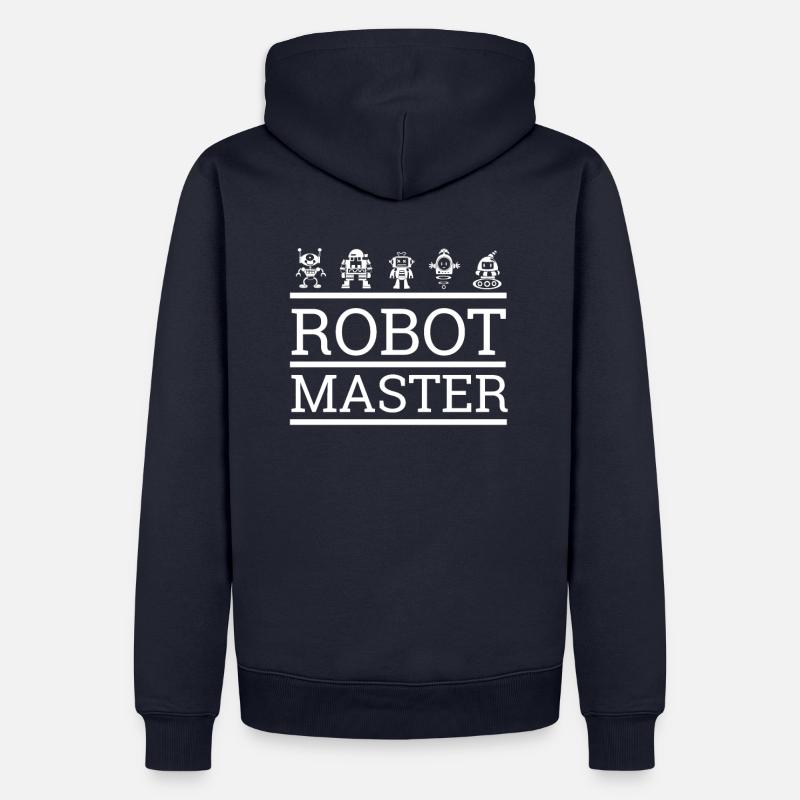"Robot Master" | Computer, Science, Programmer - Männer Premium Bio Hoodie - Navy
