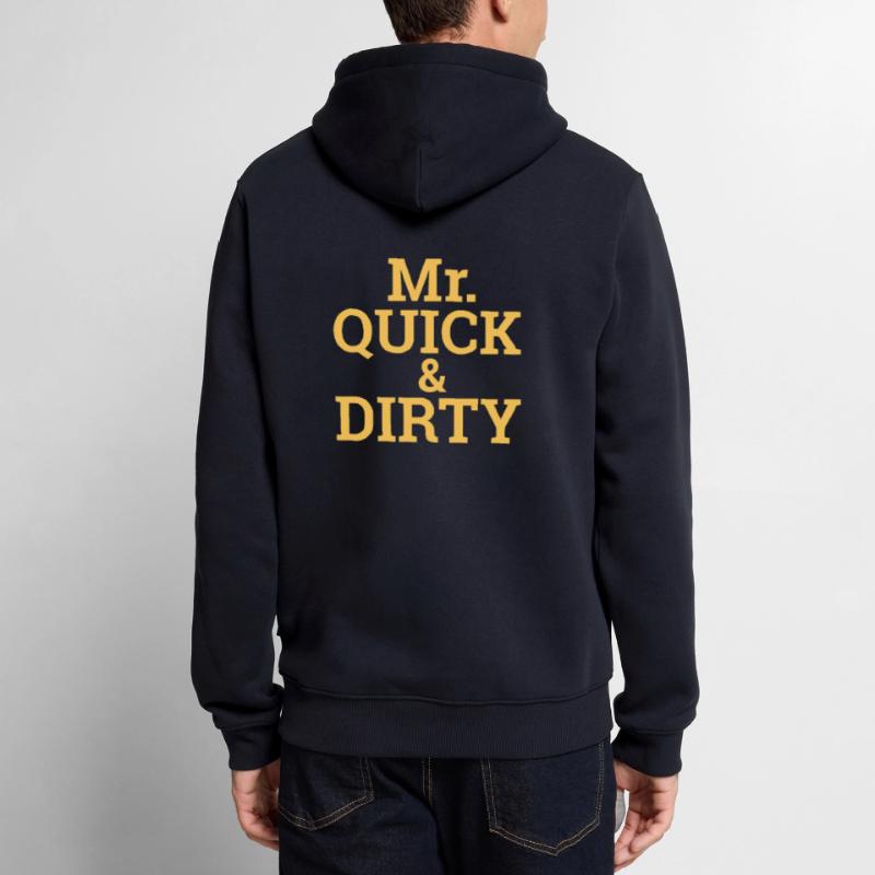 "Quick and Dirty" | Programming, Developer Men’s Premium Organic Hoodie