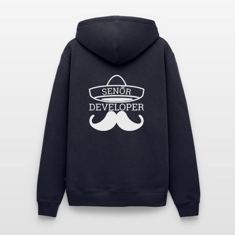 « Senor Developer, Senior Developer » | Programmeurs Sweat à capuche Premium bio Homme