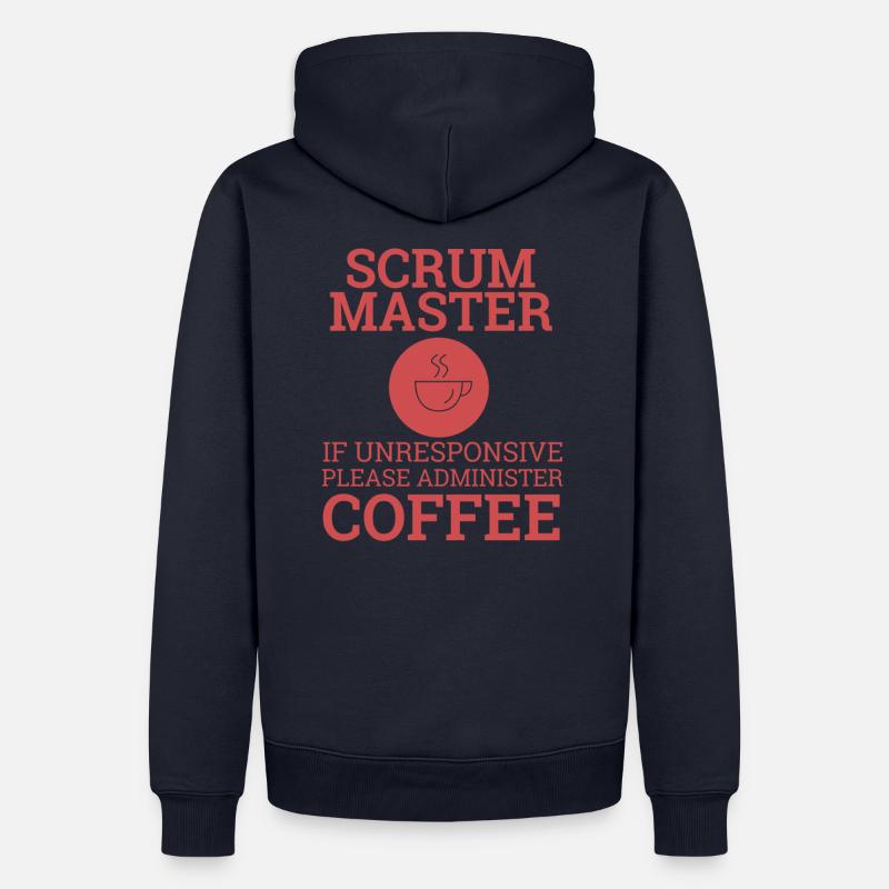 « Scrum Master » | Scrum Master - Sweat à capuche Premium bio Homme - bleu marine