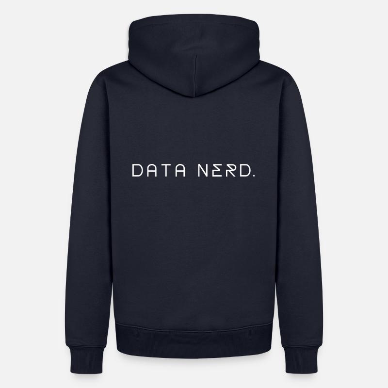 "Data Nerd" | Data Scientist - Männer Premium Bio Hoodie - Navy