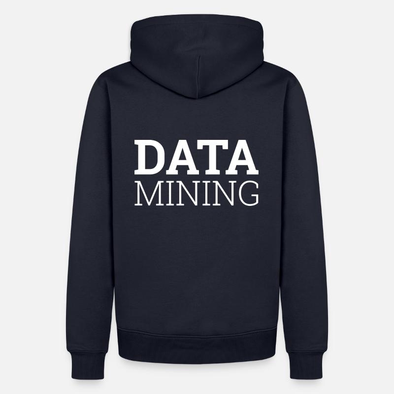 "Data Mining "| Data Scientist - Männer Premium Bio Hoodie - Navy